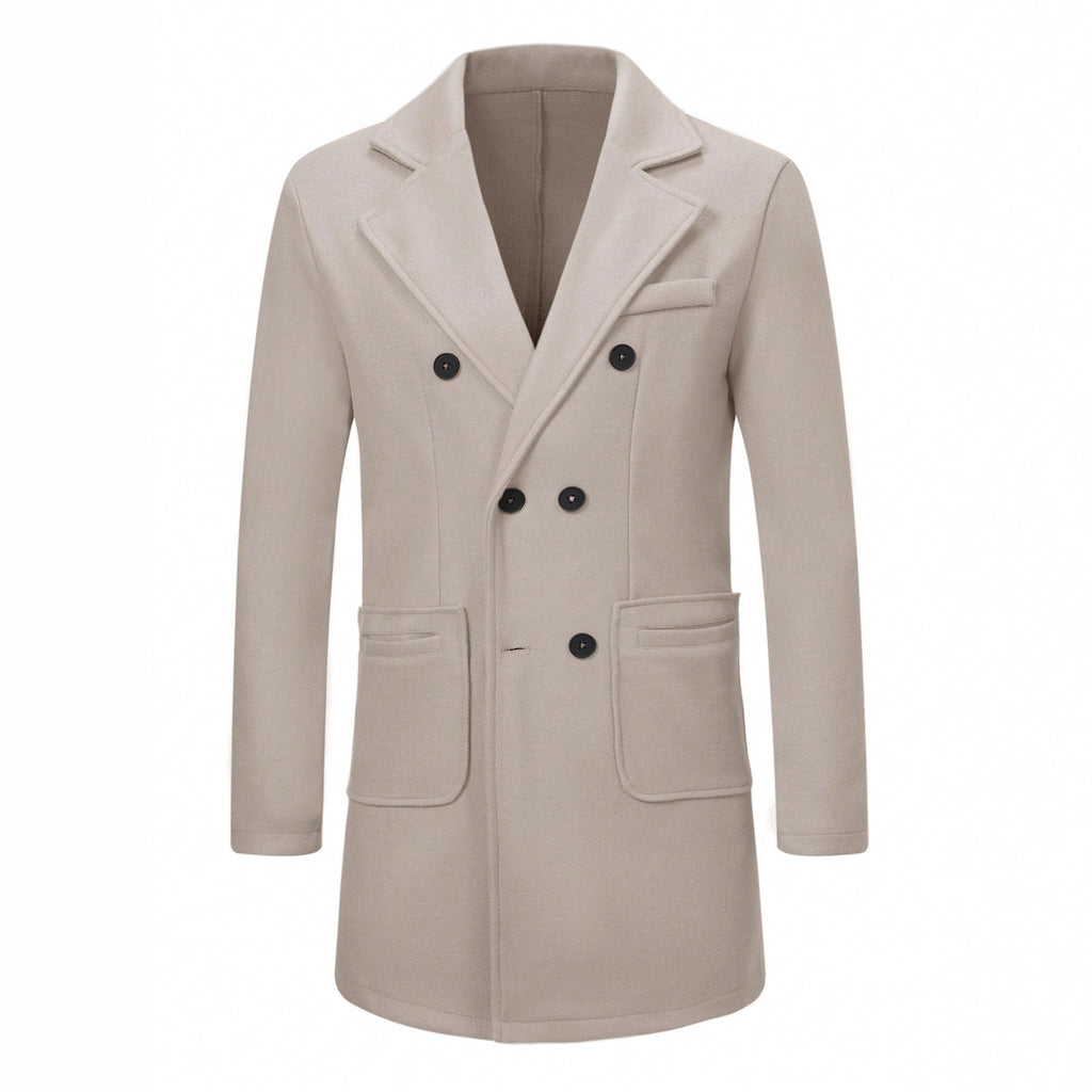 Men's Woolen Coat Woolen Coat Casual Trench Coat