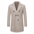 Men's Woolen Coat Woolen Coat Casual Trench Coat