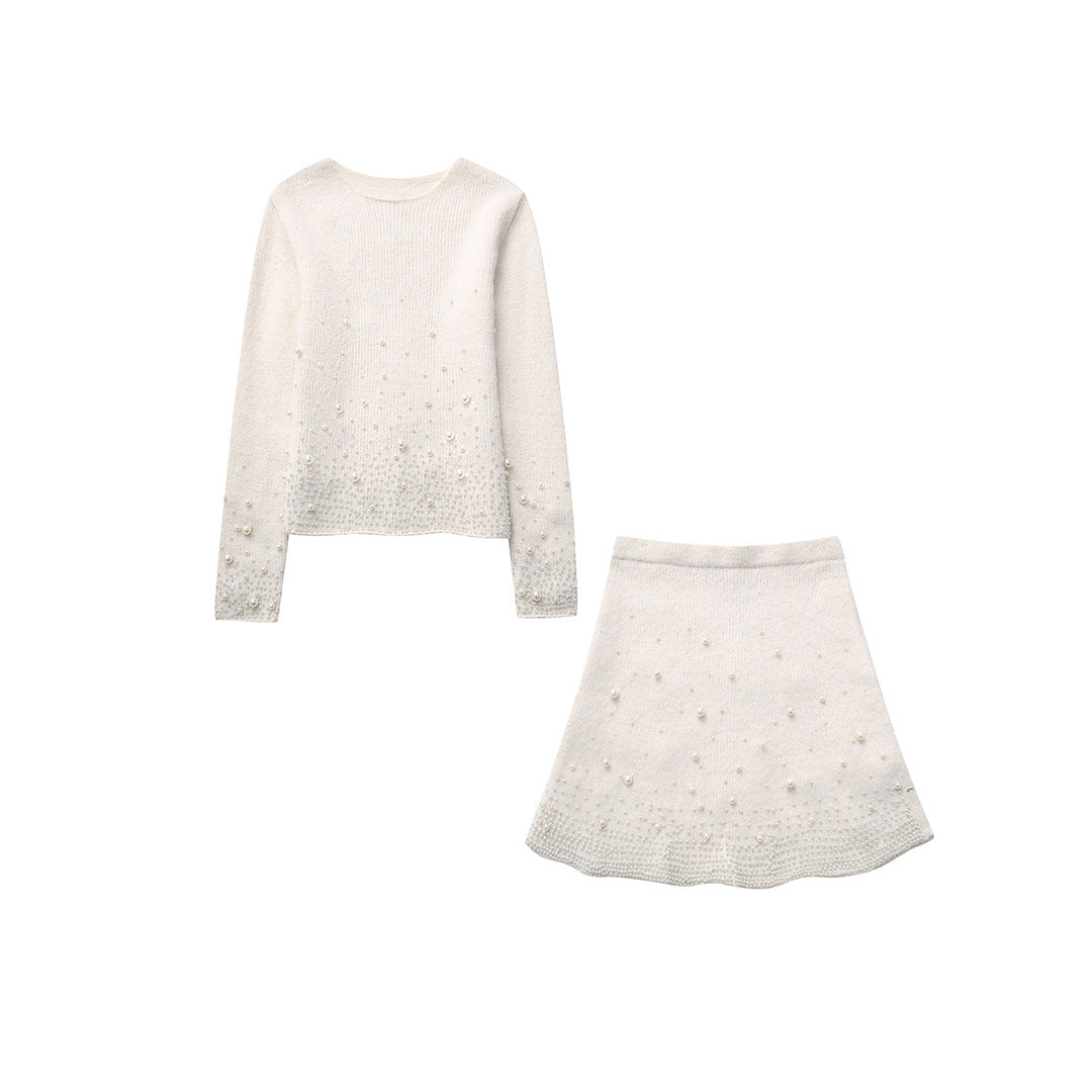 White Pearls Knitwear set