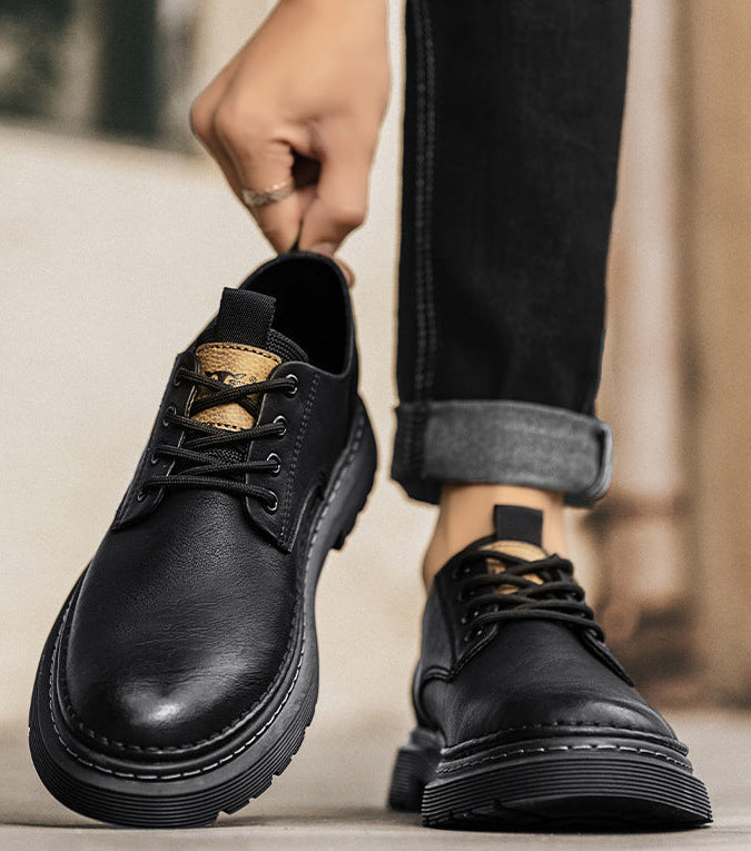 Men's  Casual Leather Shoes Martin Boots