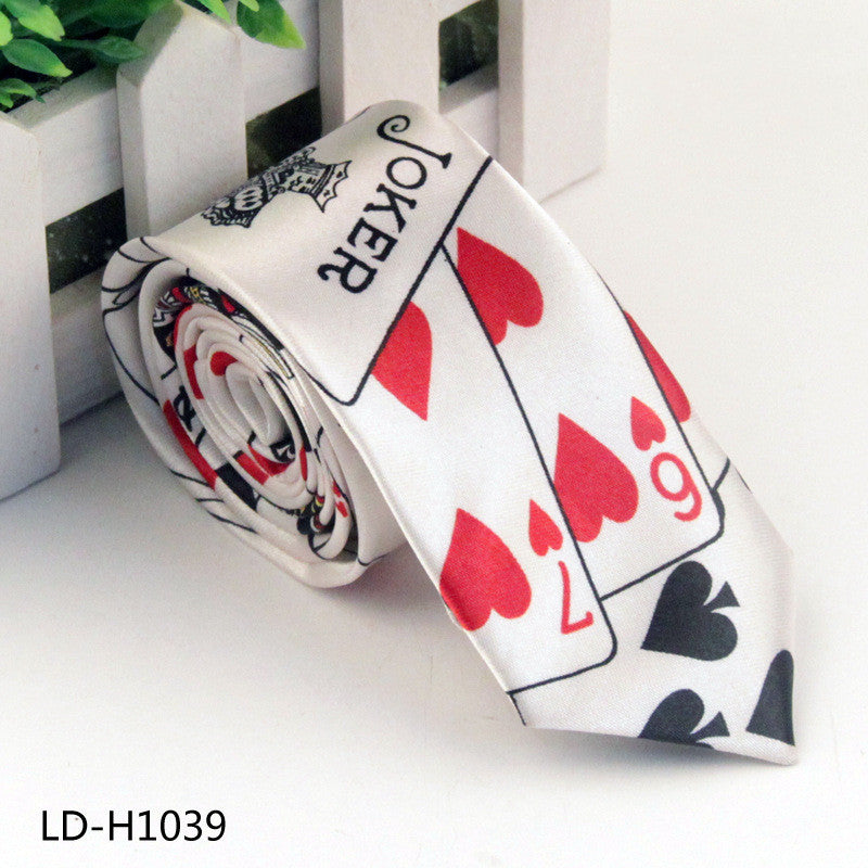 Fashion Casual Men's Polyester Silk Printed Tie