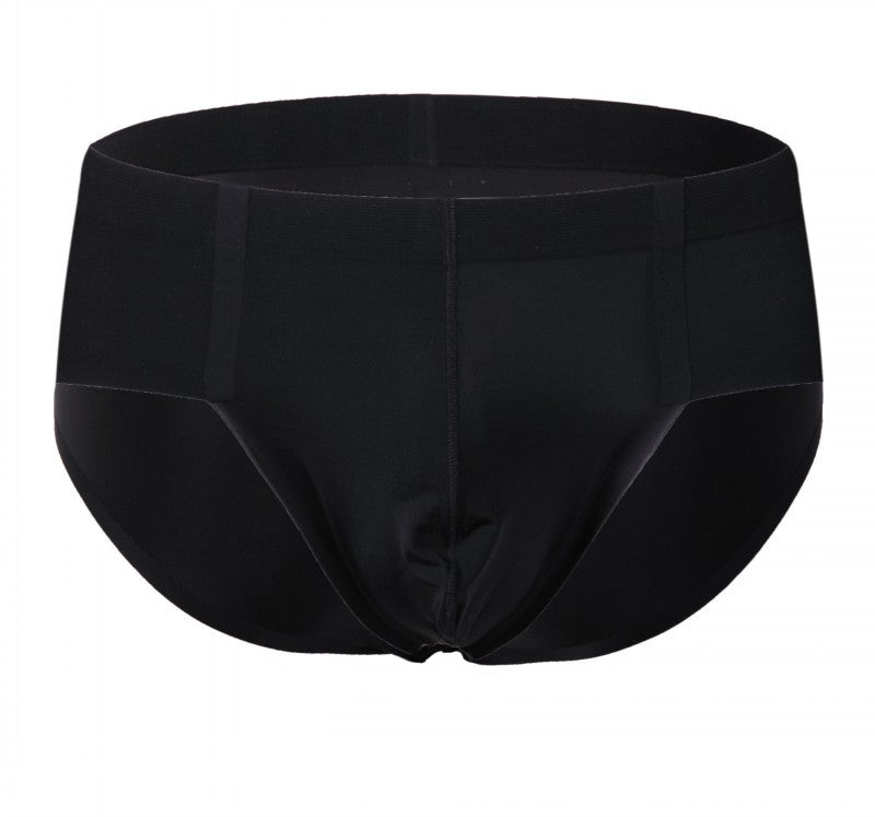Men's Underwear Low Waist Briefs Ice Silk Transparent Shorts