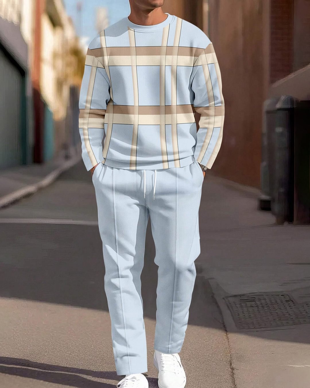 Printing Round Neck Suit