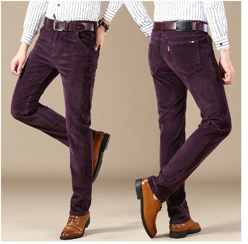Business Wild Men's Corduroy Pants Trend