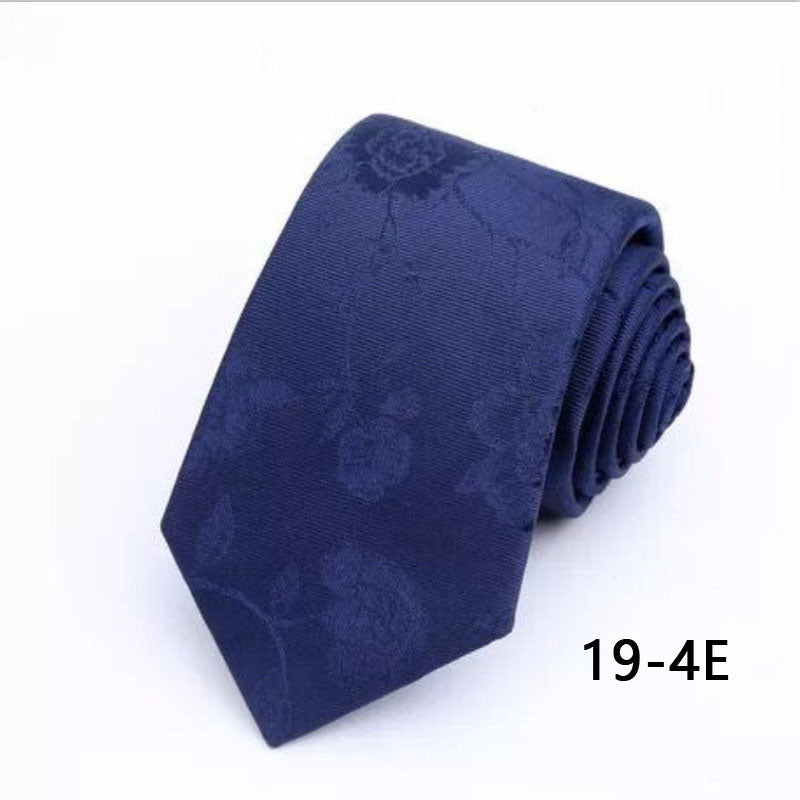 Silk Tie Men's Formal Suit Business 7cm Work Korean Version Professional Groom British Marriage