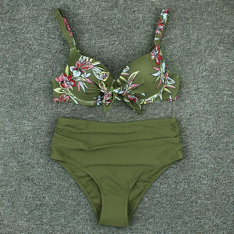 High Waist Split Bikini
