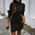 Long Sleeve Sweater Dress Women's Clothing
