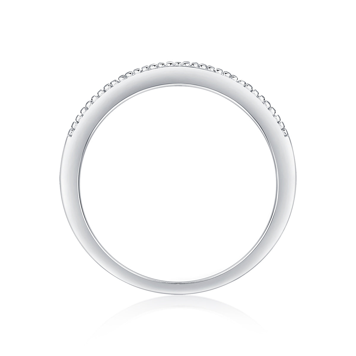 The Scenery Along The Way - A Wedding Ring Set With Top-quality Moissanite S925 Silver And Platinum-plated Diamond Can Be Inspected With A Diamond Pen