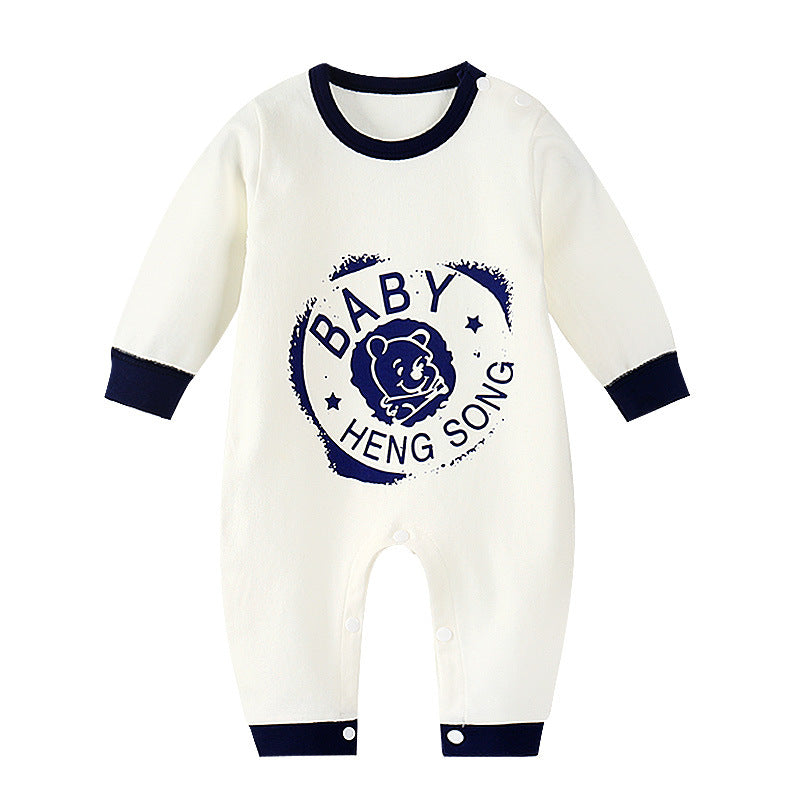 Long-sleeved Cotton Romper