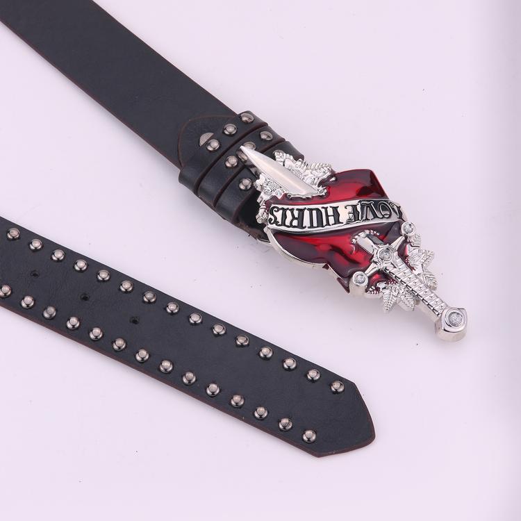 One Sword Piercing The Heart Big Head Belt
