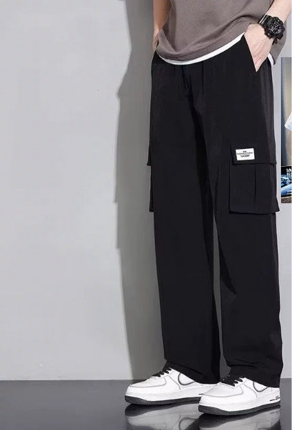 Men's Summer New Ice Silk Overalls