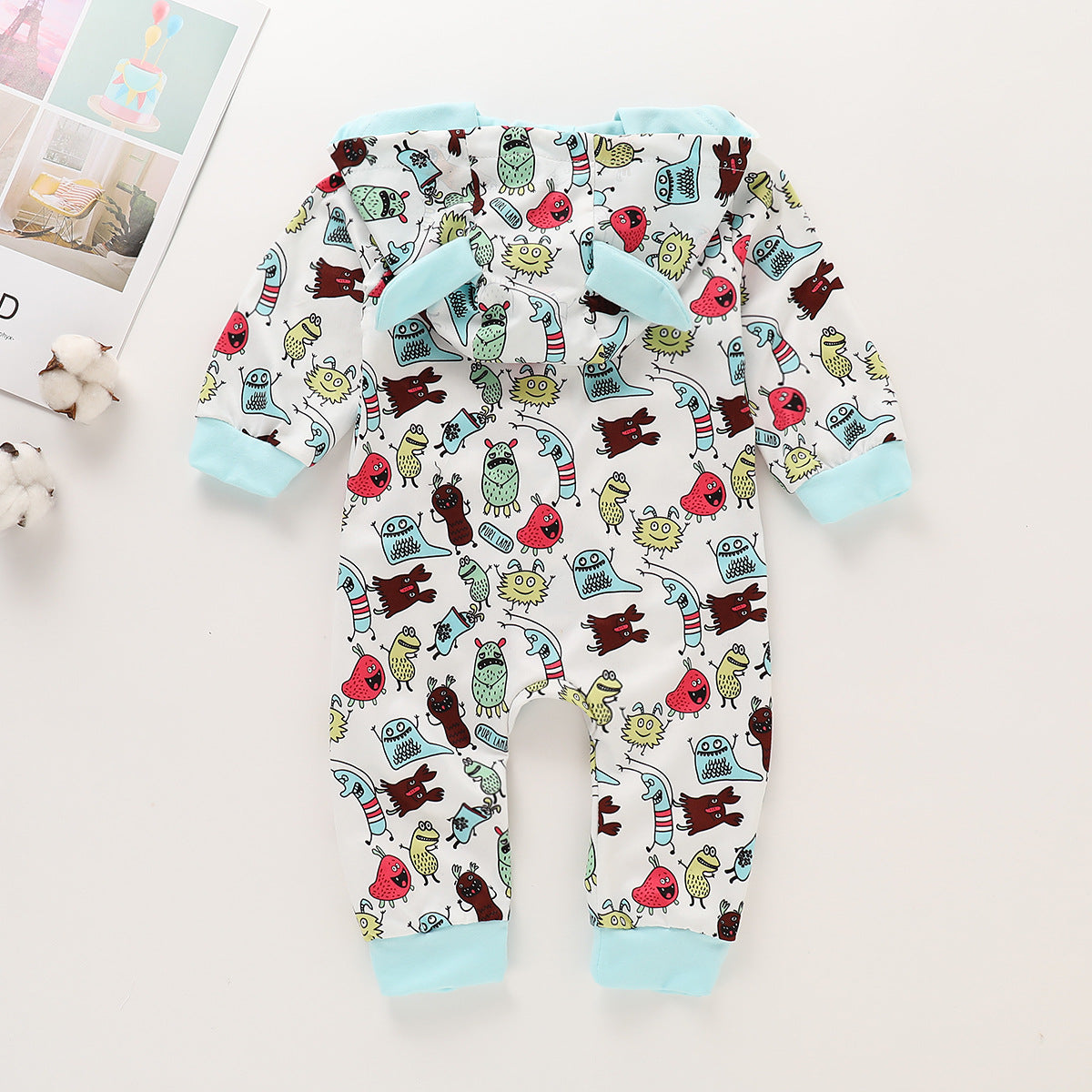 Infant  long sleeve cute cartoon jumpsuit