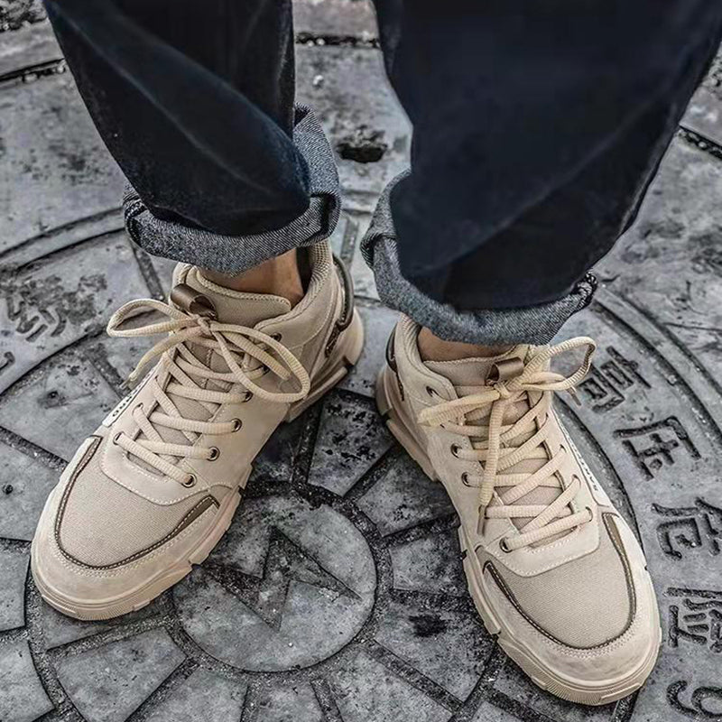 Lace-up Martin Boots Platform Canvas Shoes