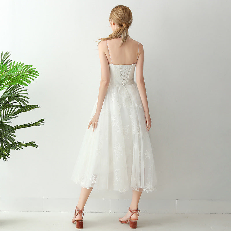 White Evening Dress at Diamond Sadaf