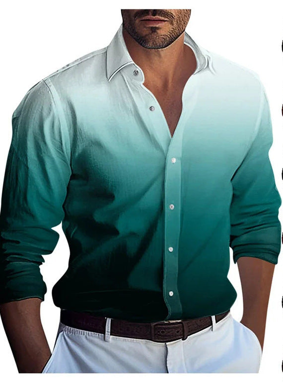 Multi-Color Gradient Pattern Printed shirt