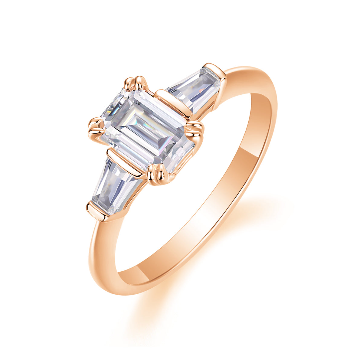 Contract - Set With Top-quality Moissanite S925 Silver And Platinum-plated Diamond Wedding Ring. The Ring Can Be Tested With A Diamond Pen In Gold And Rose Gold