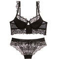 Bra Set Ultra-thin Red Black Lace