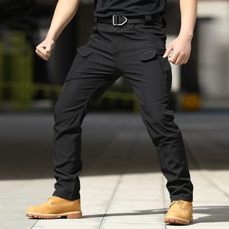 Tactical Outdoor Stretch Work Pants Loose-fitting Softshell Pants
