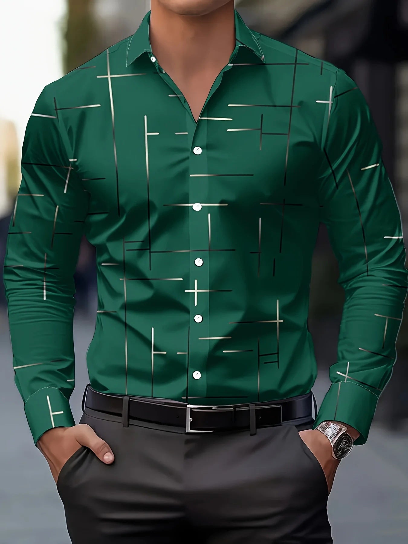 Men's Printed Fashion Casual Shirt