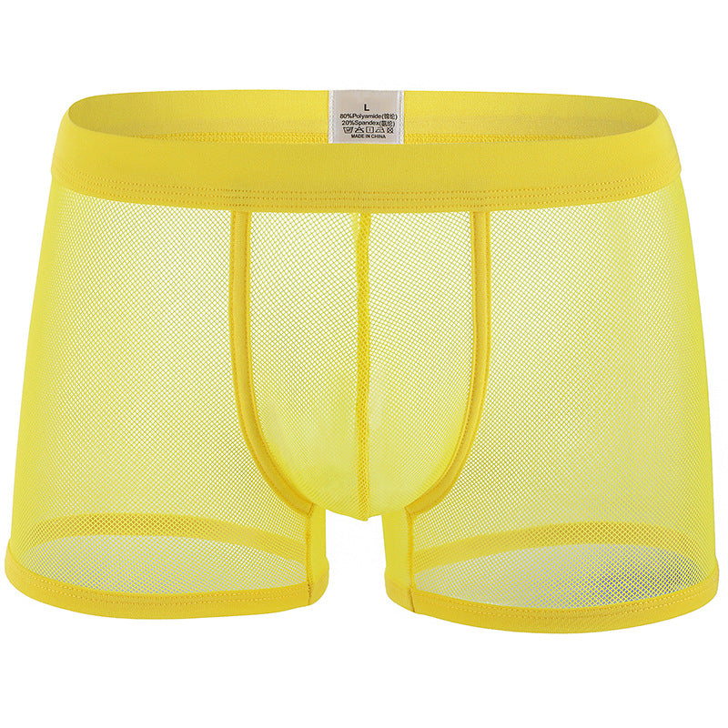 Men's Underwear Low Waist Transparent Boxers