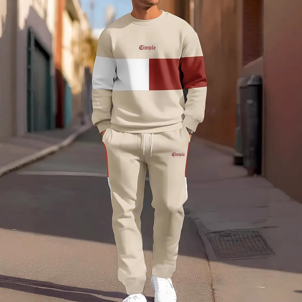 Printing Sports Leisure Men's Suit