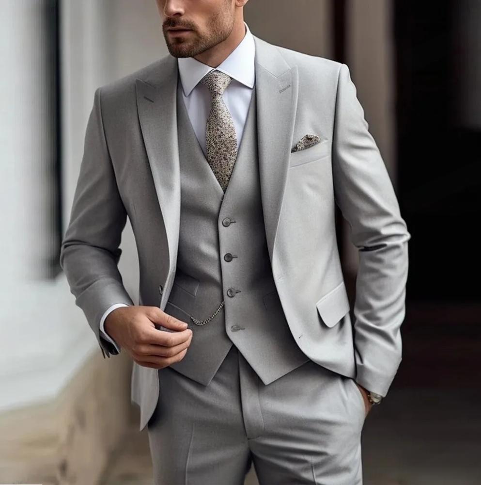 Men's High Sense Temperament Banquet Business Slim Fit Fashion Men's Suit