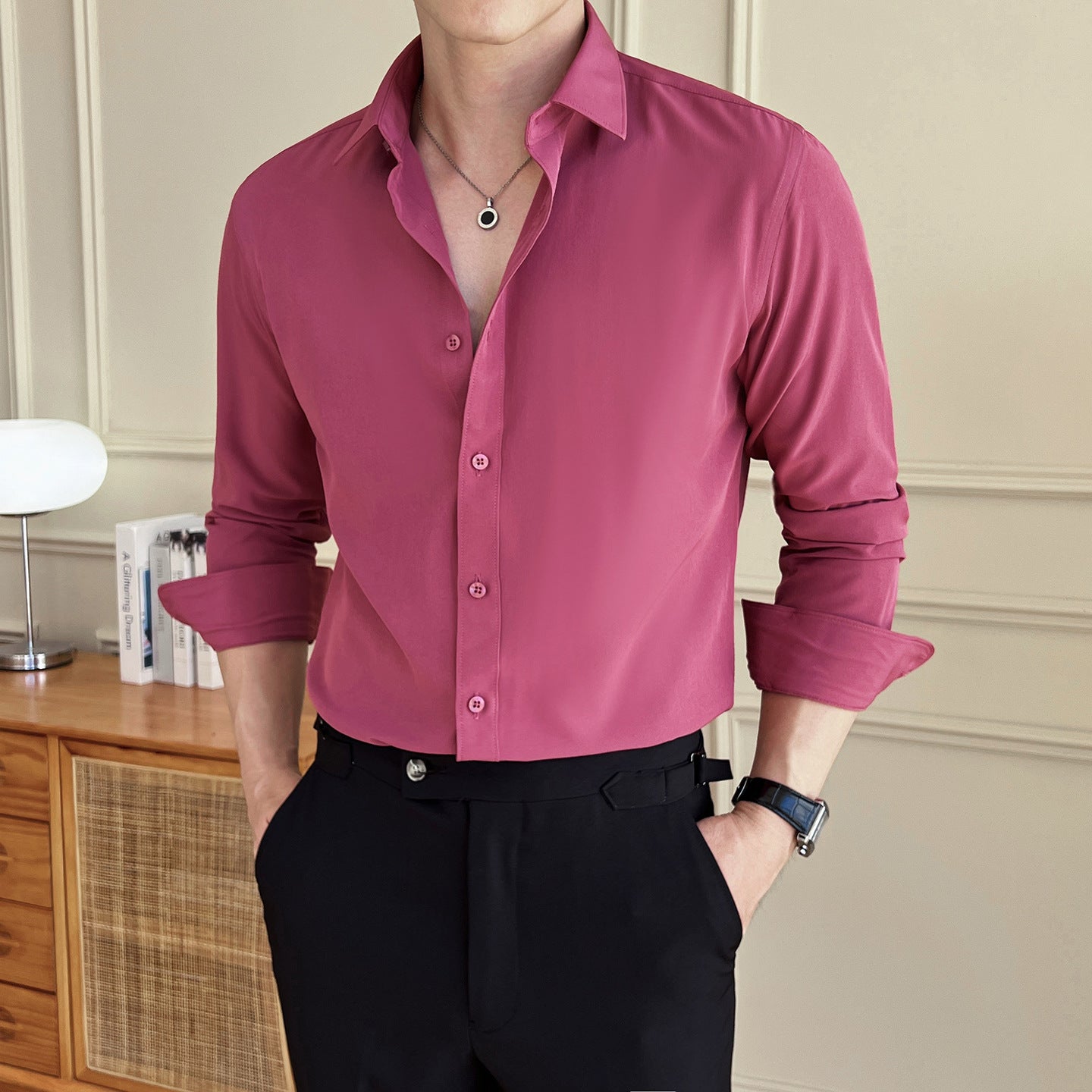 Long-sleeved Business Shirt