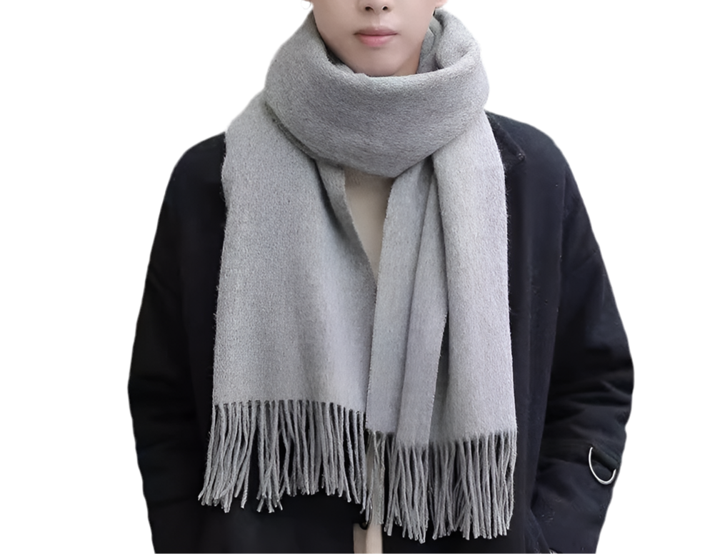 Mens Warm Versatile Solid-color Extra-thick Neck Gaiter