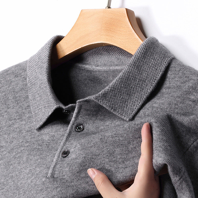 Wool Lapel Long Sleeve