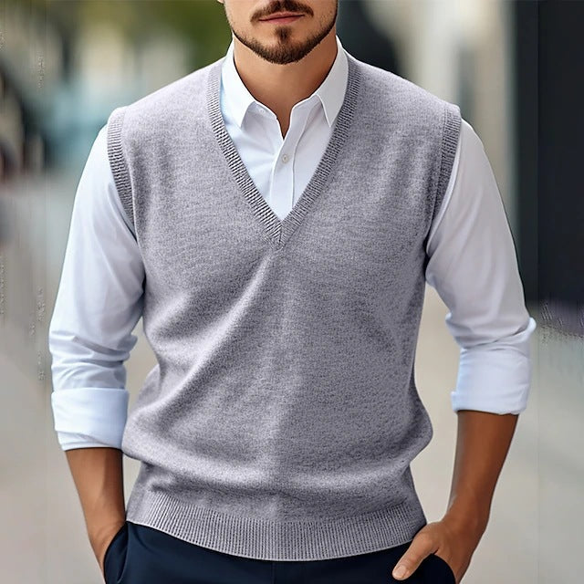 Men's Sleeveless Sweater Vest Casual