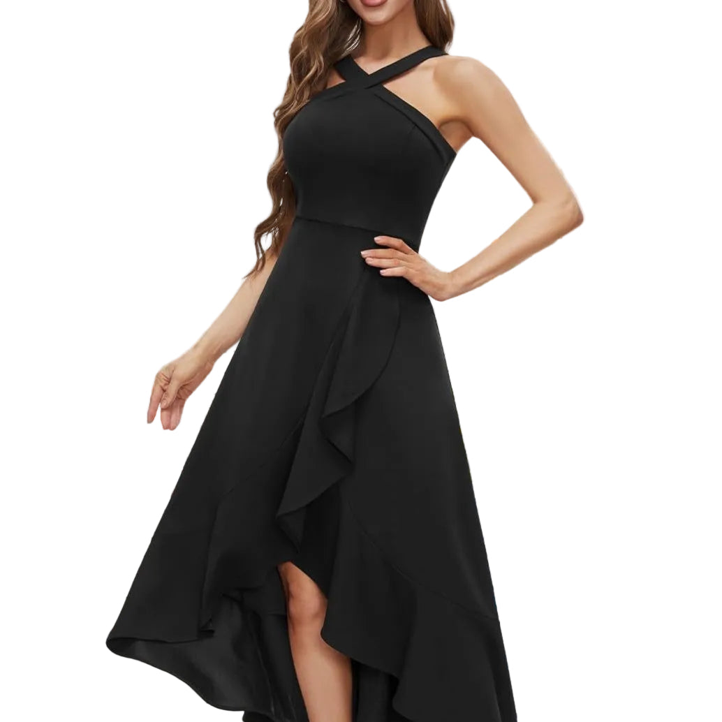New Off-the-shoulder Bridesmaid Ruffle Women's Dress