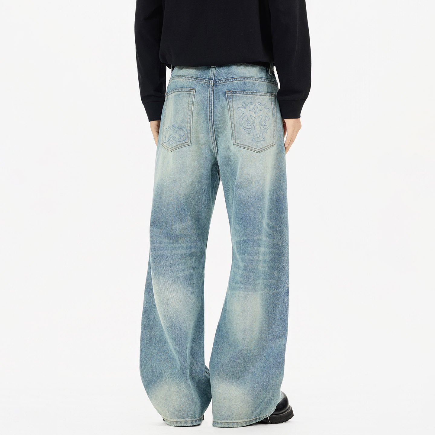 Loose Straight-leg Bootcut Jeans