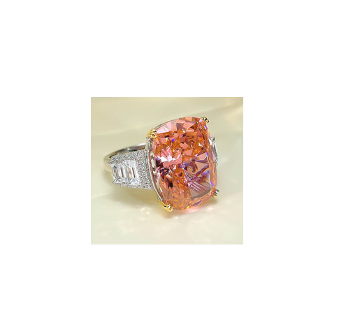 Silver High Carbon Diamond Ice CrushingRing