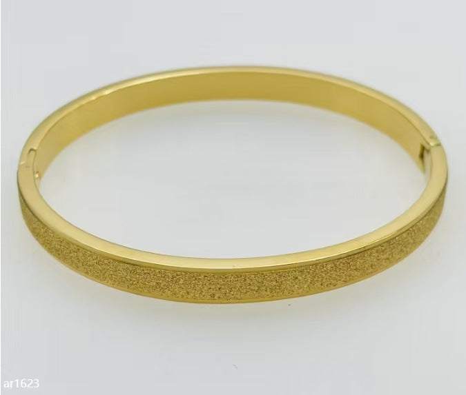 Titanium Steel Bracelet Korean Style Real Gold Plated 18K Gold Diamond Geometric Simple Stainless Steel