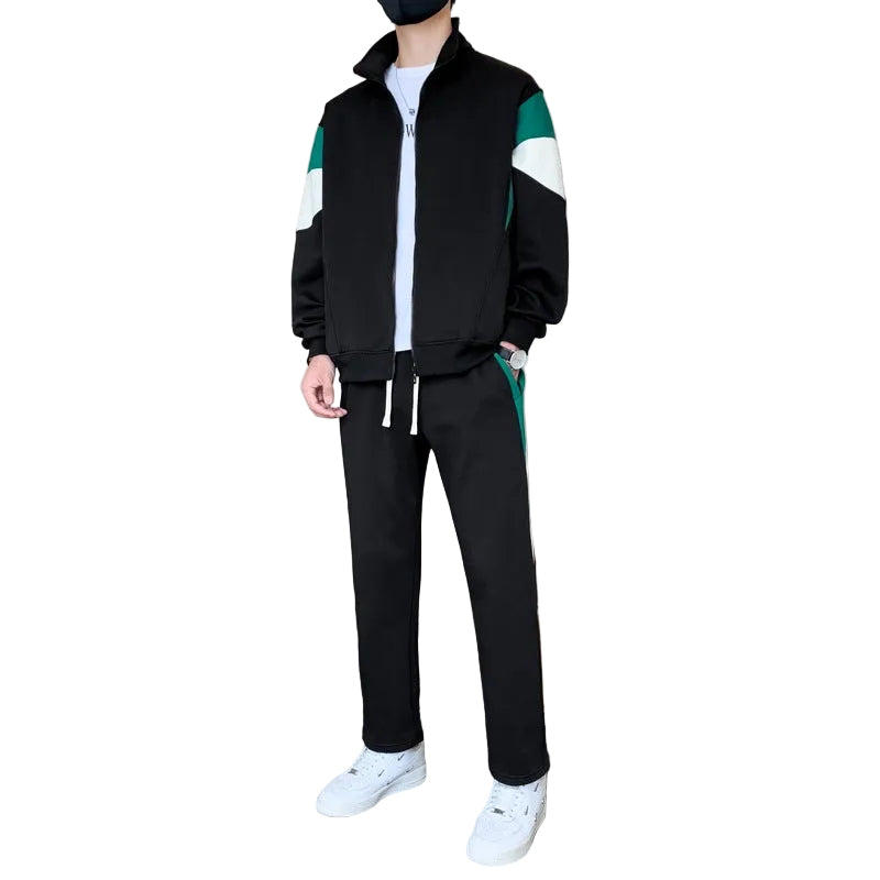 Men's Loose Casual Sport Cardigan Suit