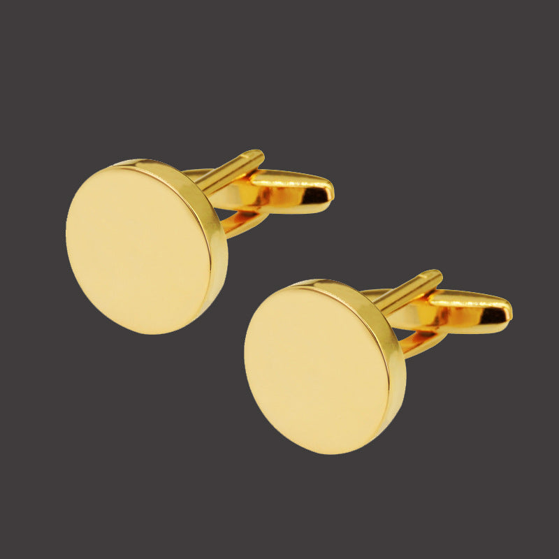 Men Metal Copper Cufflinks- Diamond Sadaf