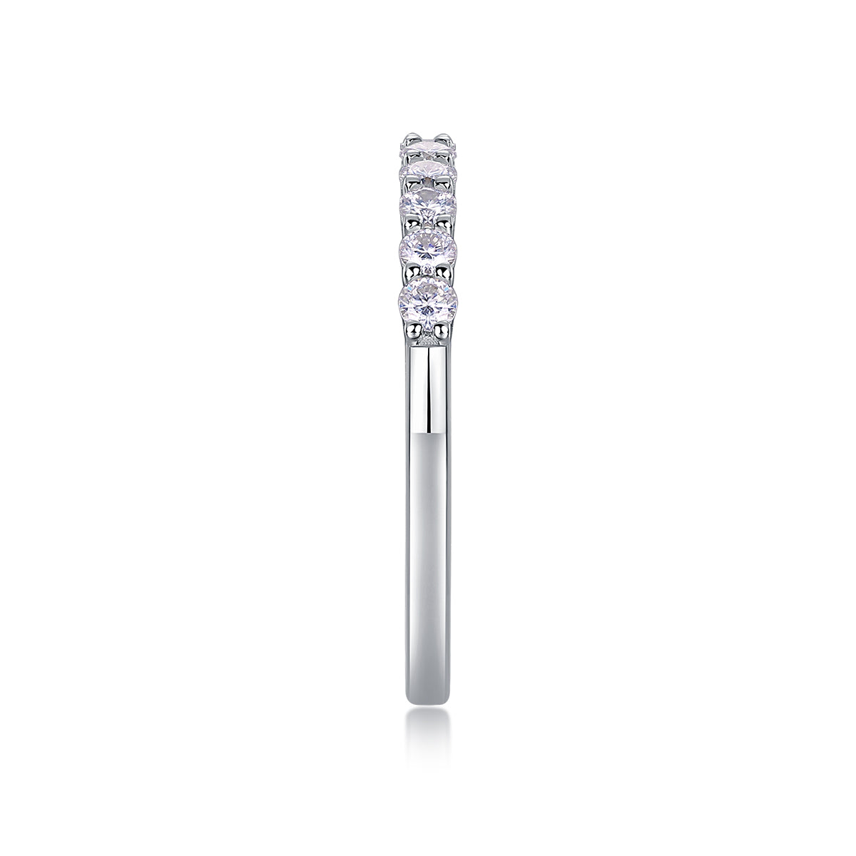 Galaxy Trajectory - A Wedding Ring Set With Top-quality Moissanite S925 Silver And Platinum-plated Diamond Can Be Inspected With A Diamond Pen