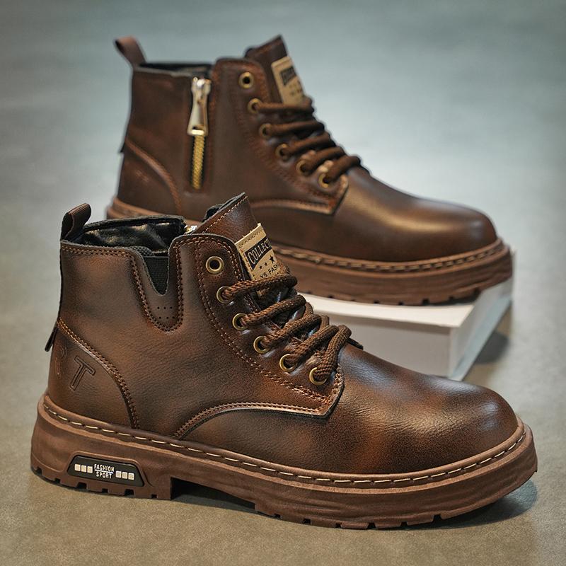 Leather Waterproof British Martin Boots