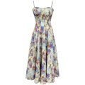 Strapless Maxi Print Dress