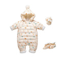 Baby Thickened Down Jacket Jumpsuit  Romper
