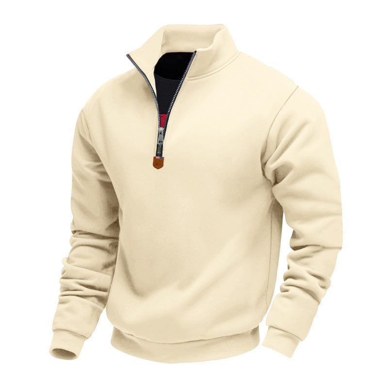 Long Sleeve Half-zip Sport Casual Sweatshirt