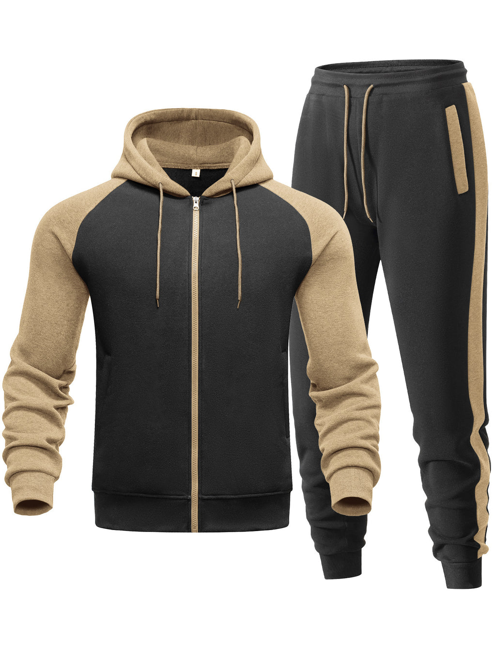 Raglan-sleeve Hooded Sweatshirt Casual Sportswear