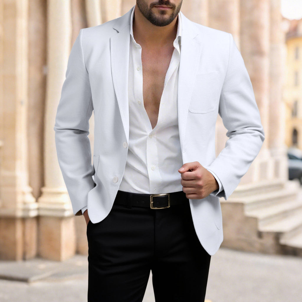 Linen Men's Korean Slim Fit Blazer