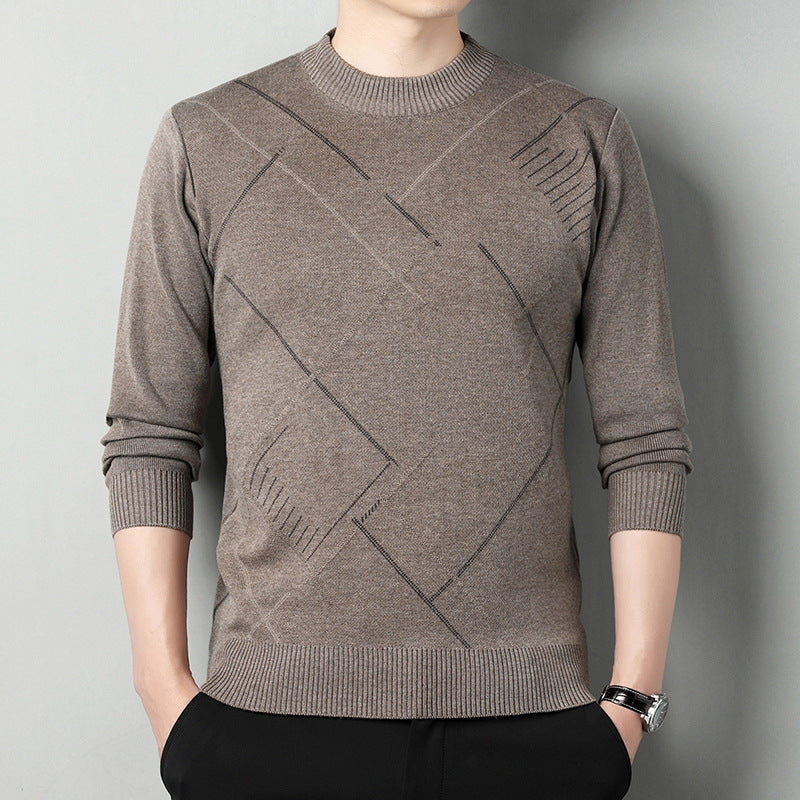 Men's Loose Round Neck Warm Sweater