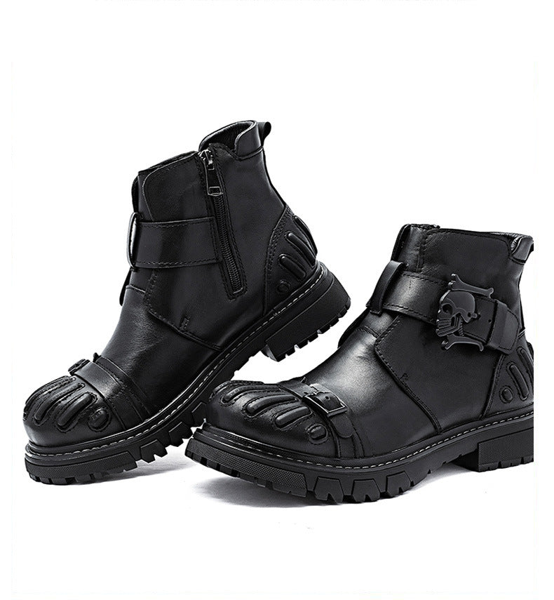 Punk Rock Tooling Machinery Car  Martin Boots