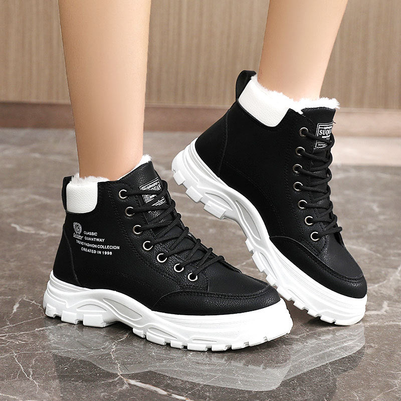 High-top cotton padded velvet Shoes