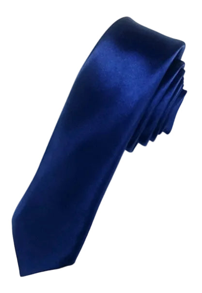 8cm Black Hand-tied Plain Suit Tie