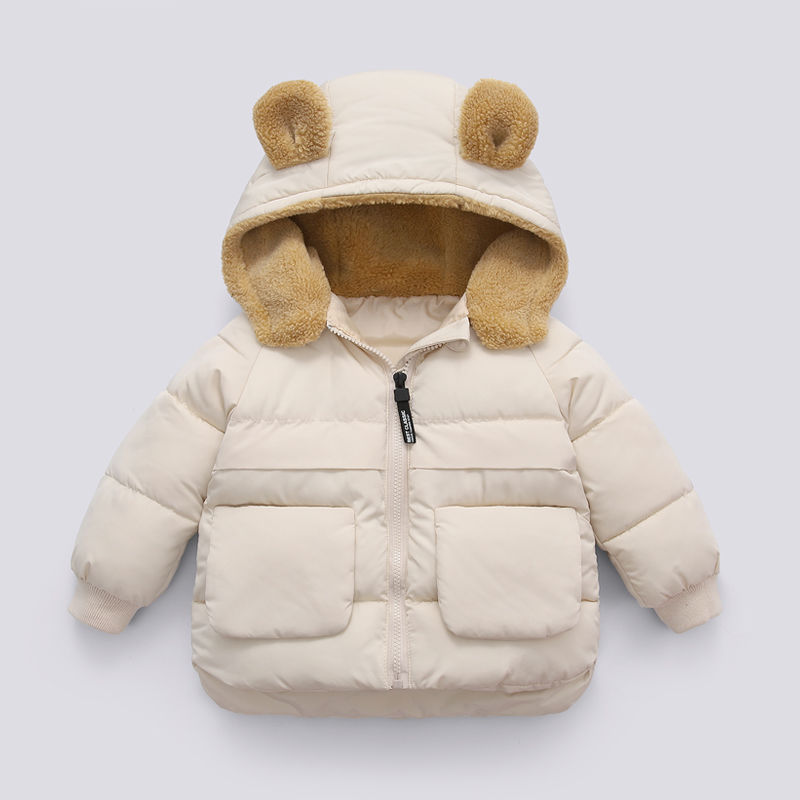 Autumn And Winter Short Thick Hooded Warm Jacket