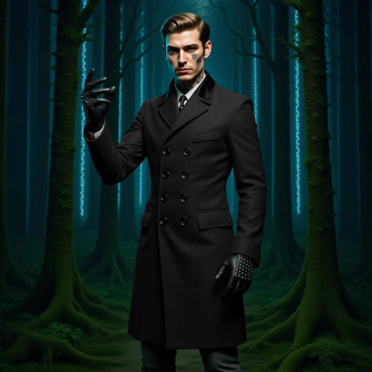 Mens Lined Wool Coat For Fall And Winter