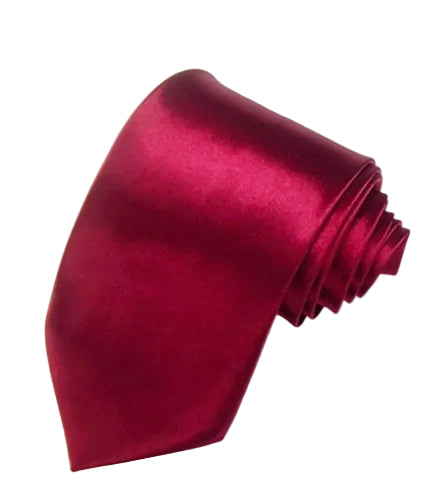 8cm Black Hand-tied Plain Suit Tie